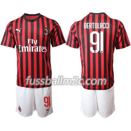 Fußballtrikots AC Mailand BERTOLACCI 91 Kinder Heim Trikotsatz 2019-2020 Fußballtrikots AC Mailand BERTOLACCI 91 Kinder Heim Trikotsatz 2019-2020